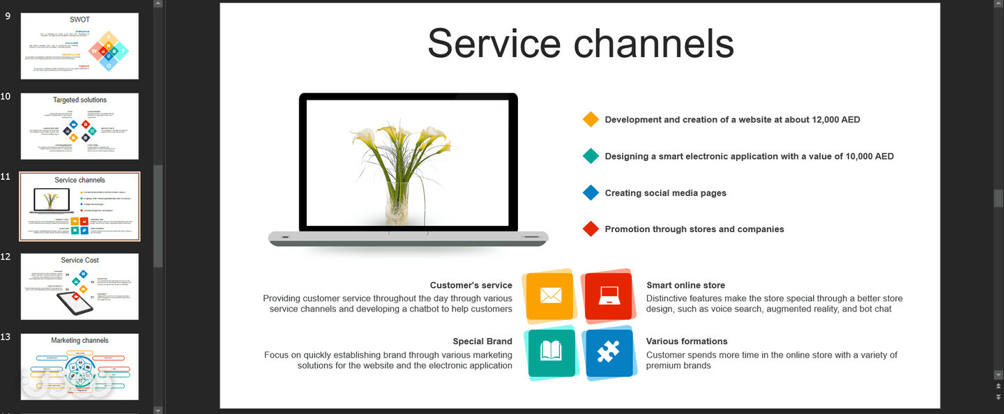 Pitch deck Creator نفذلي