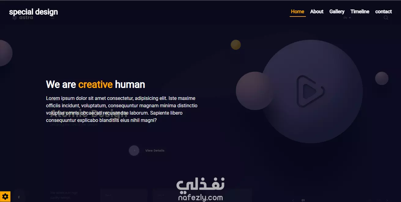 page with HTML&SASS&JS | نفذلي