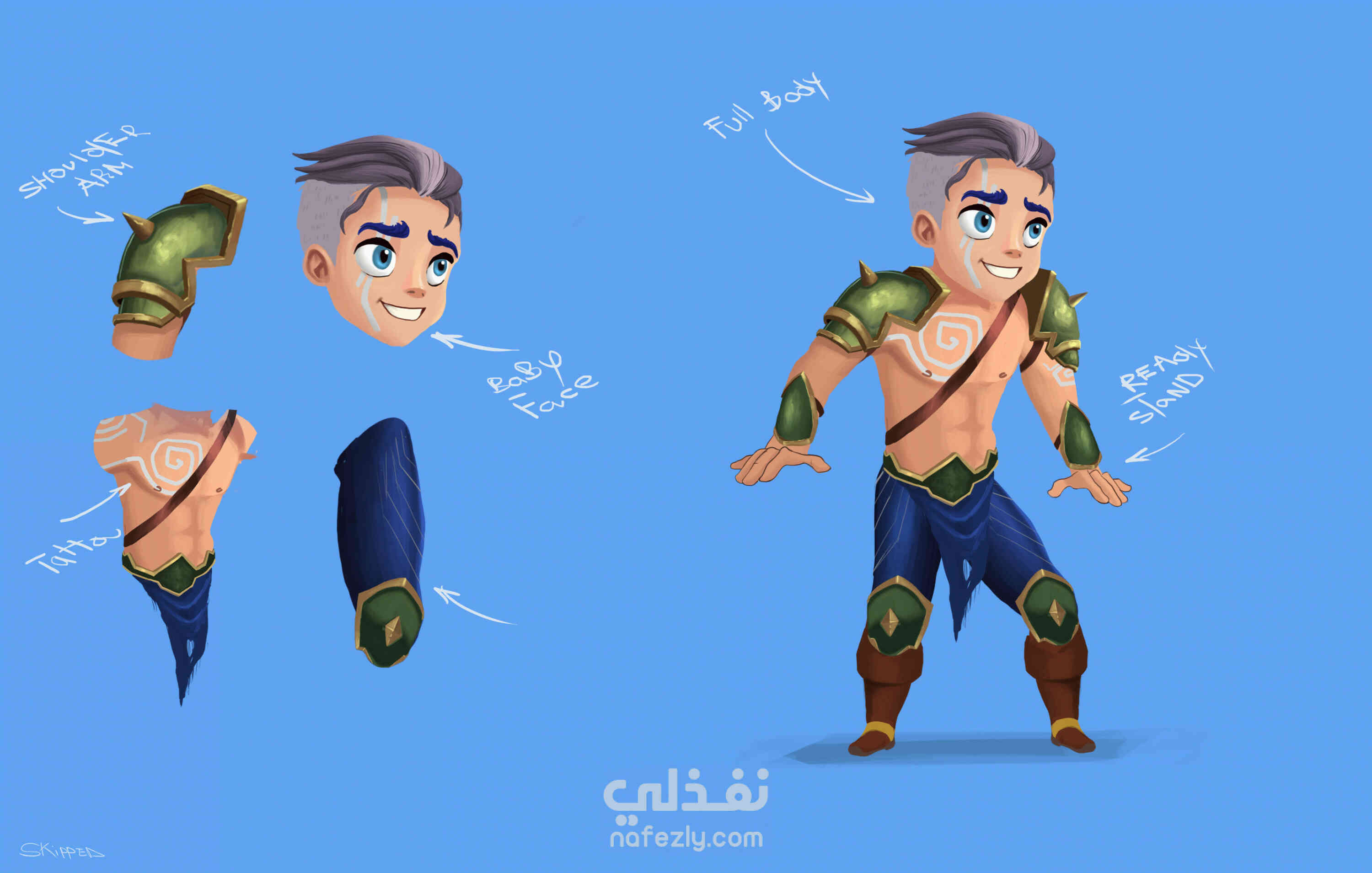 تصميم شخصيات 2D للالعاب | نفذلي