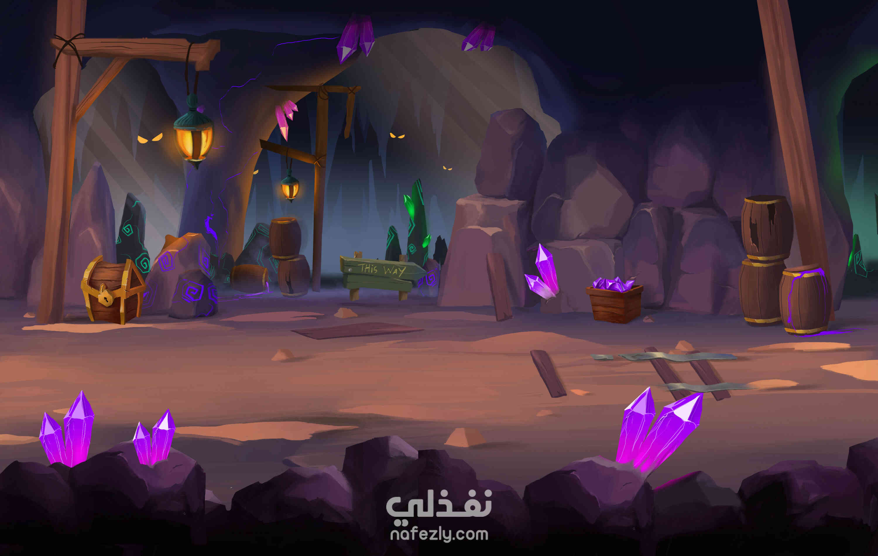 تصميم خلفيات 2D للالعاب | نفذلي