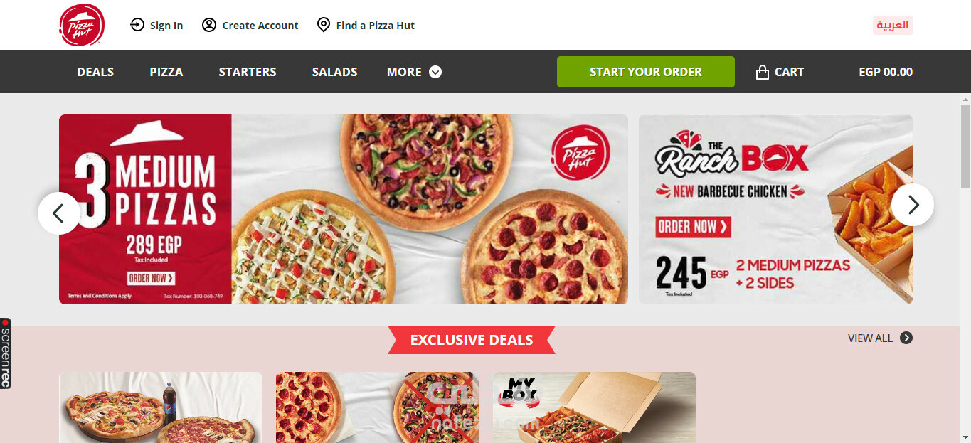 Pizza Hut Egypt نفذلي