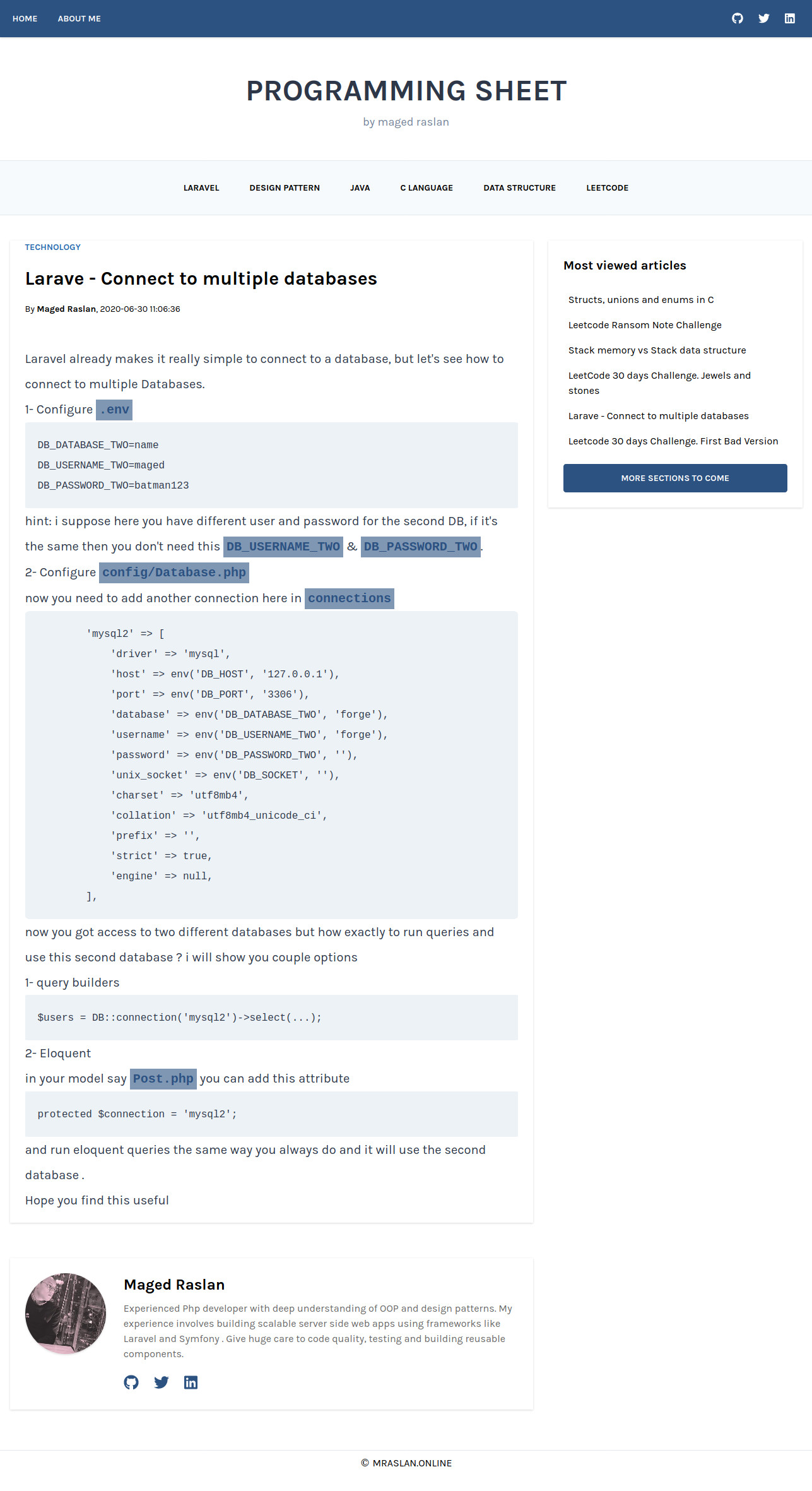 Programming sheet | نفذلي