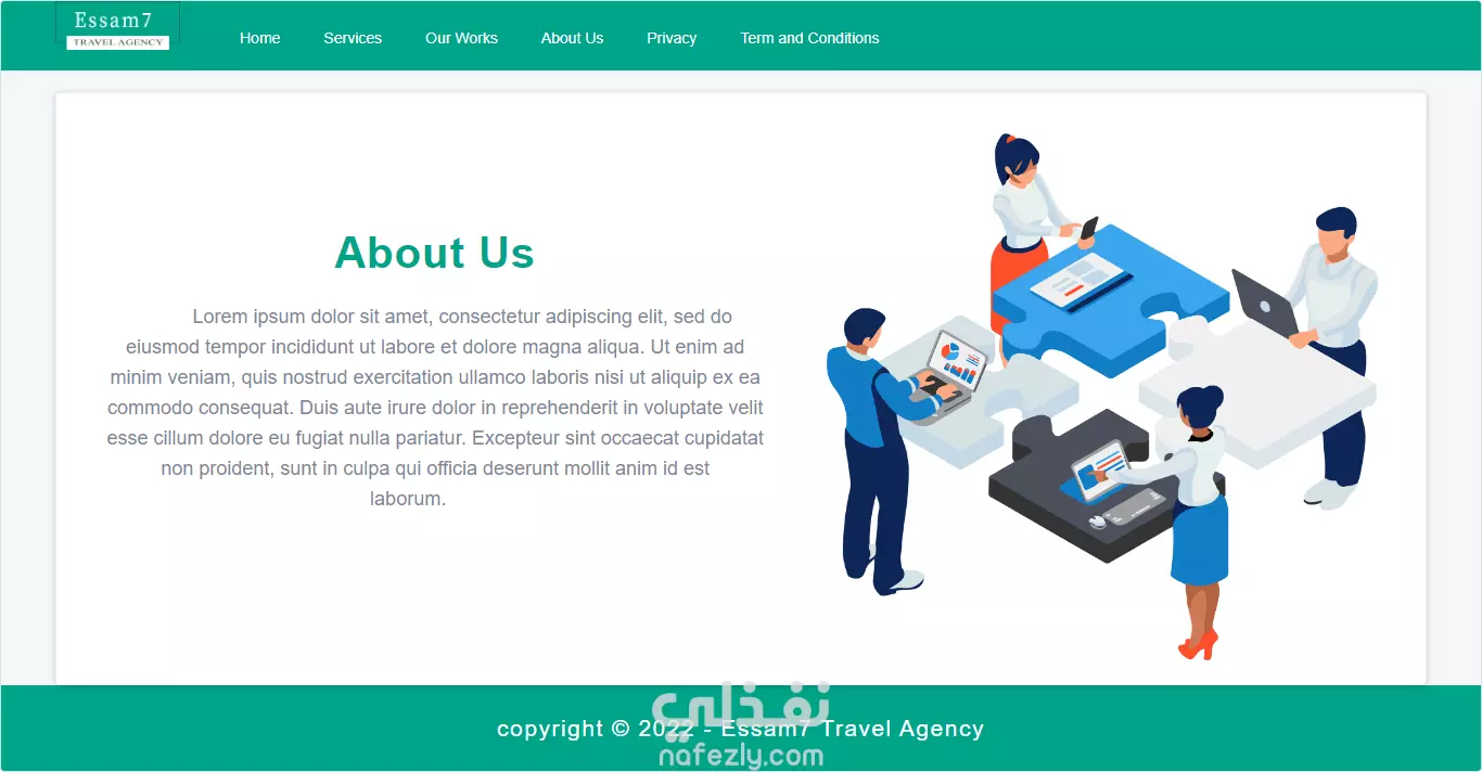Travel agency portfolio نفذلي
