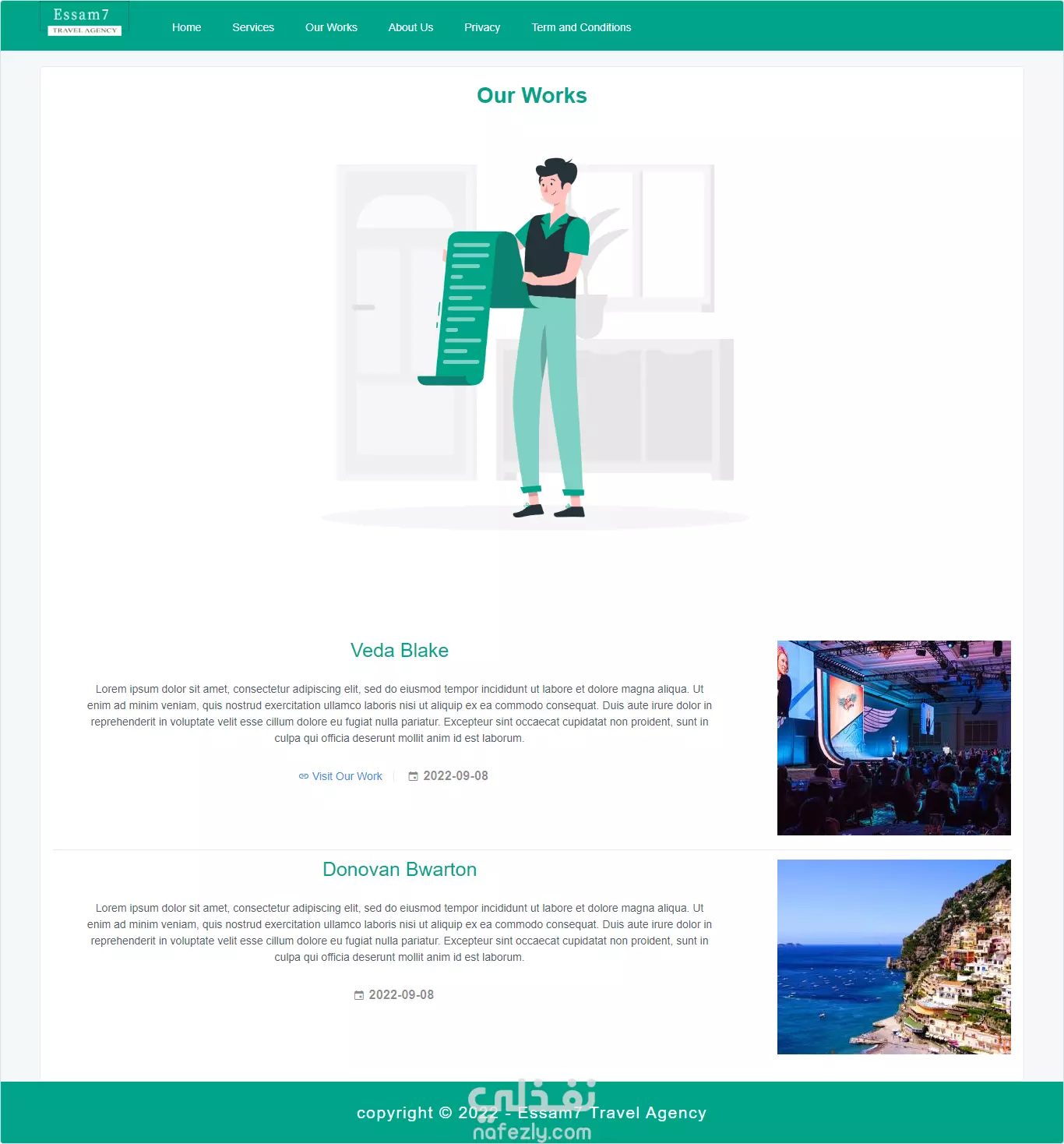 Travel agency portfolio نفذلي