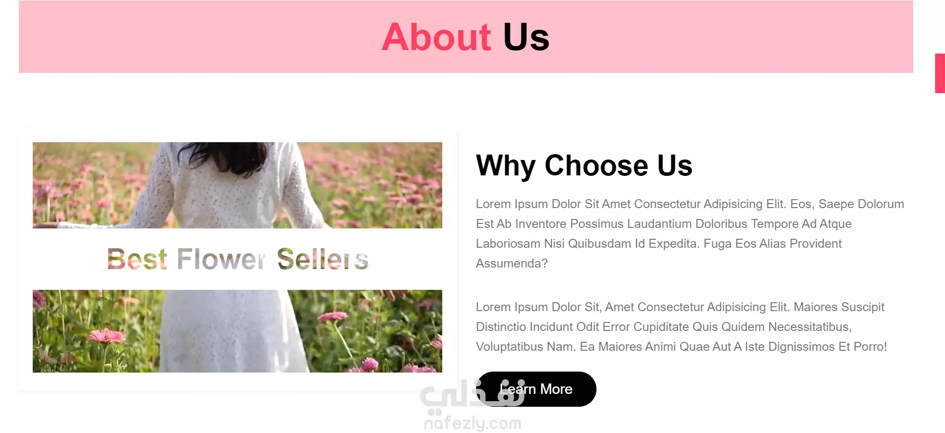 flower shop website with html and css | نفذلي