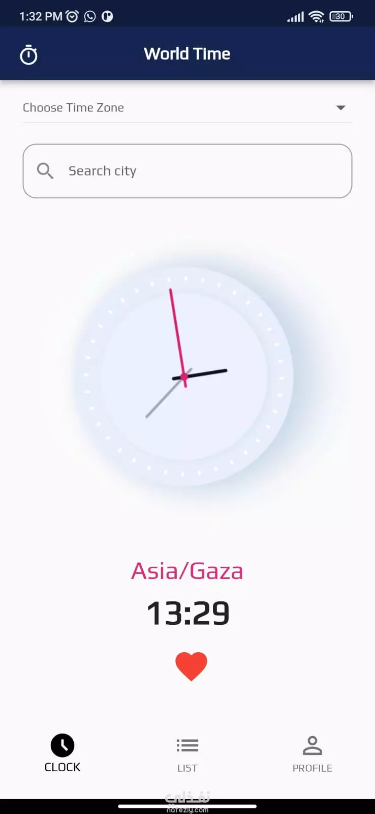 World Time App نفذلي