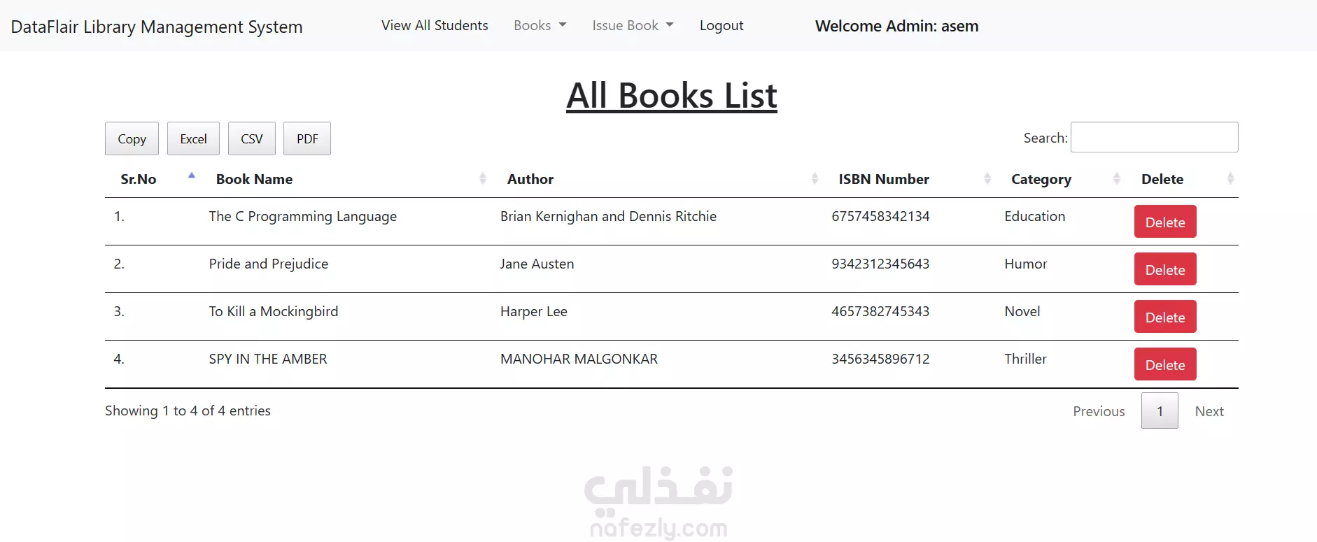 Online Library Management System in Python Django | نفذلي