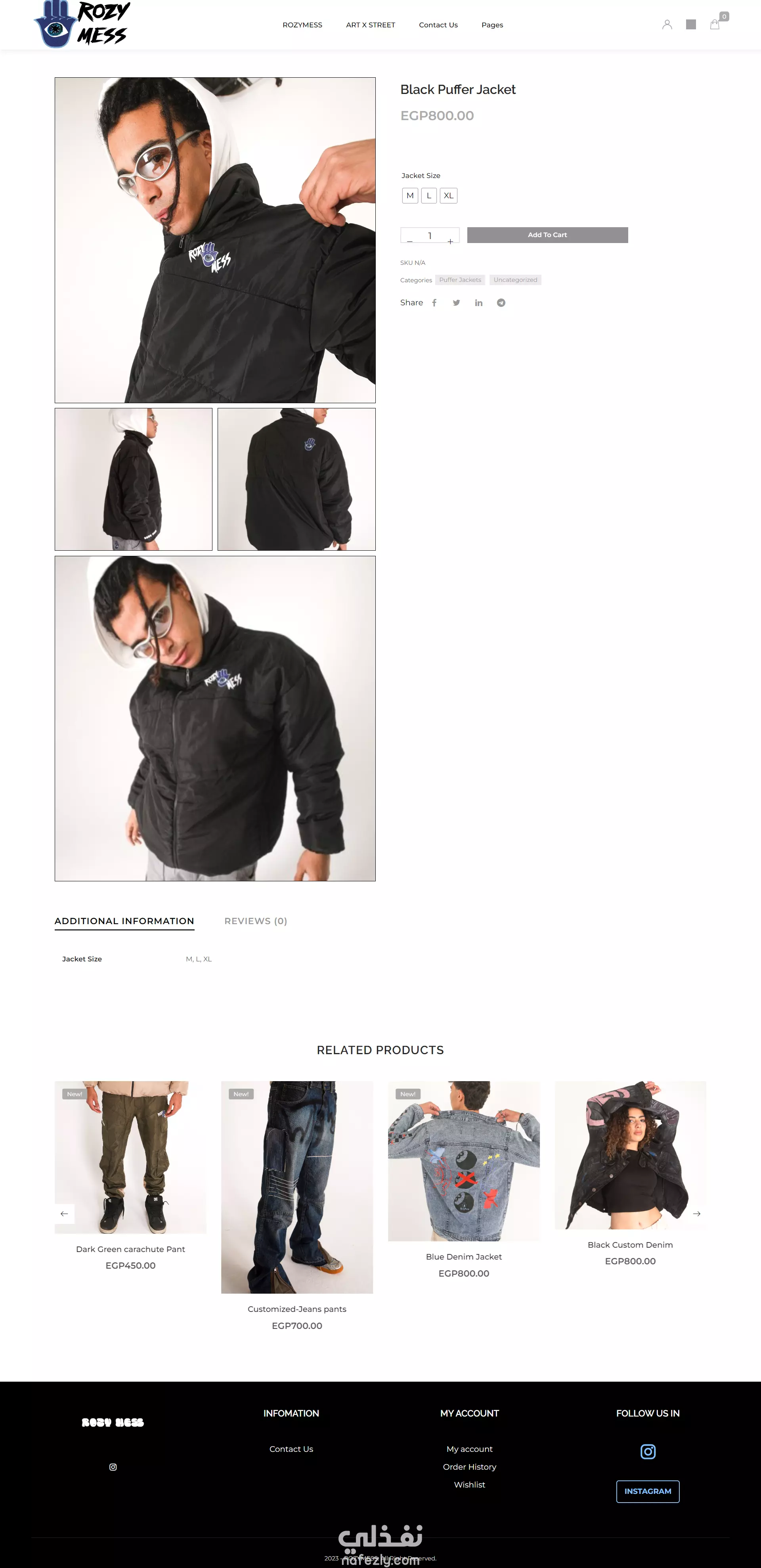 ROZYMESS CLOTHES BRAND IN EGYPT نفذلي