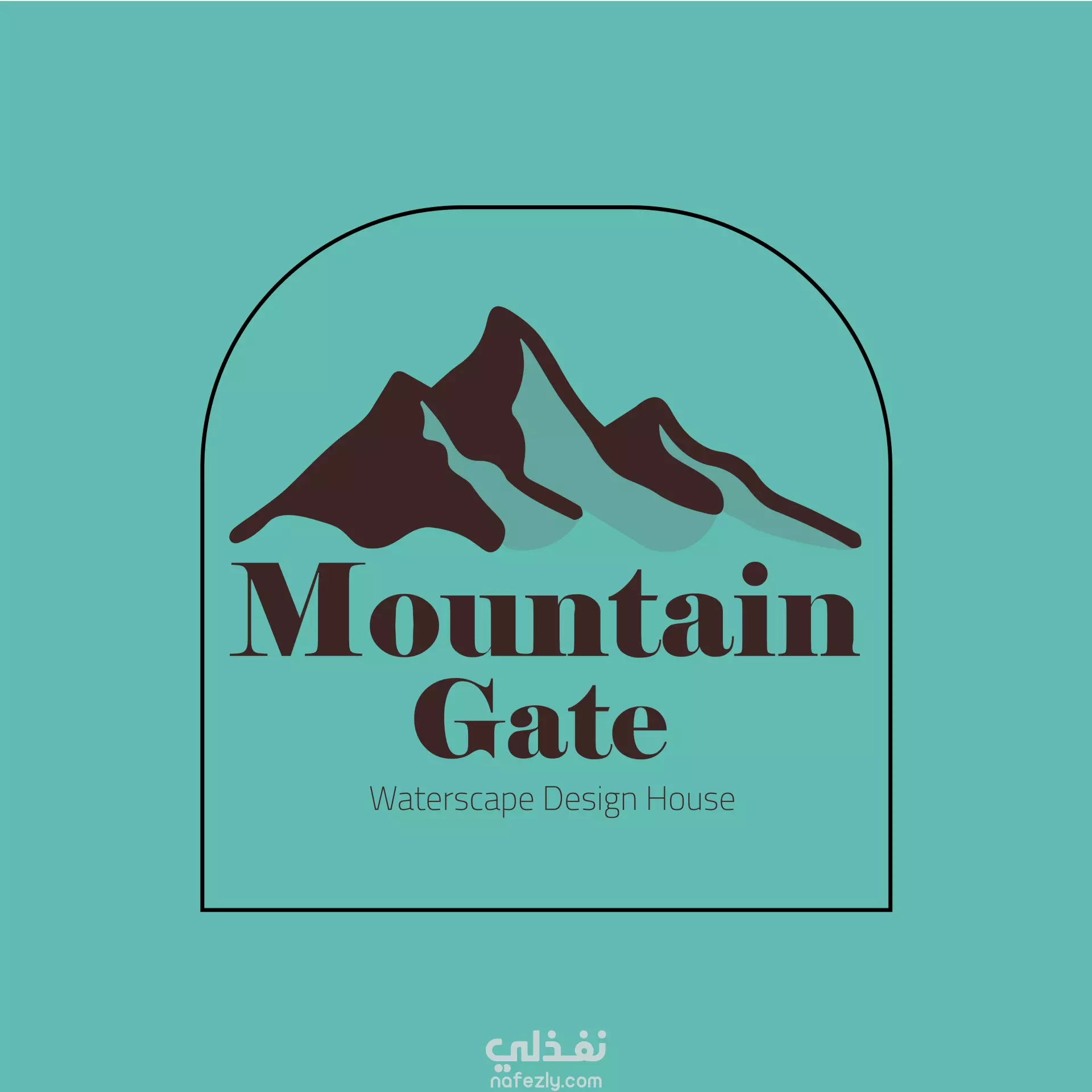 تصميم هوية بصرية لشركة mountain gate نفذلي